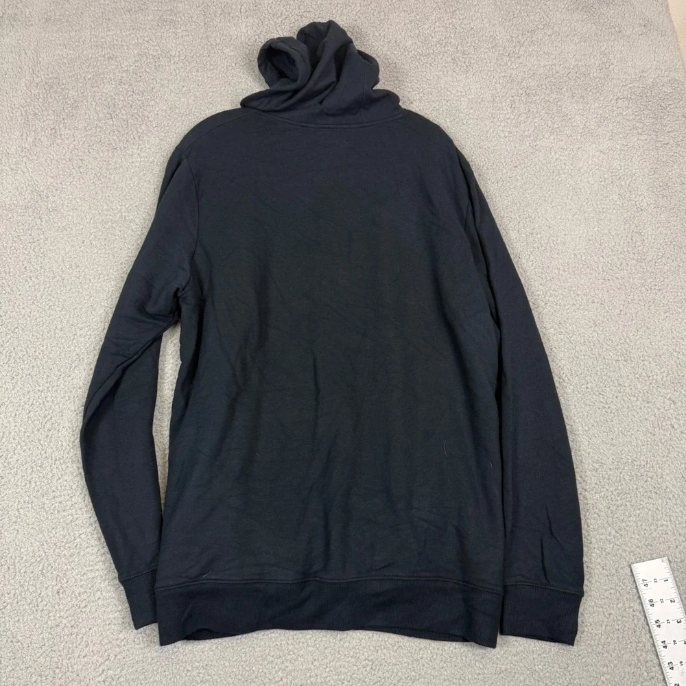 Travis Mathew Mens XL Black Coastal Cloud Fleece Hoodie Drawstring Sweatshirt
